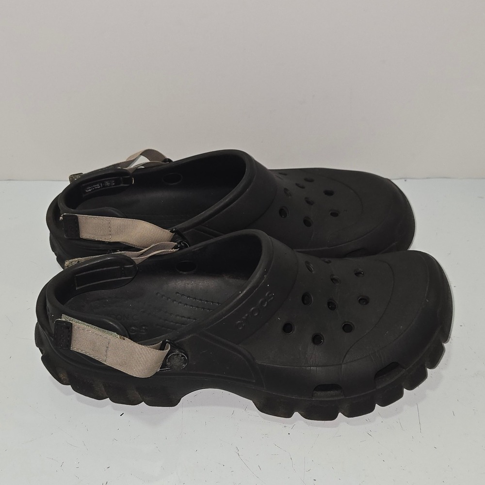 Crocs Classic All-Terrain Clog Mens 12 Black Sport Sandal 202651 Rugged Sole